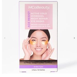 NWT 5 Pairs MCoBeauty Age Resist Active Gold : Hydrogel Night Repair Eye Masks